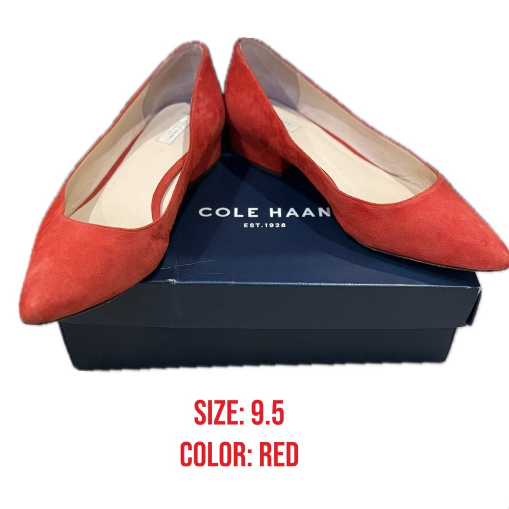 Cole Haan Women's Vibrant Red Flats